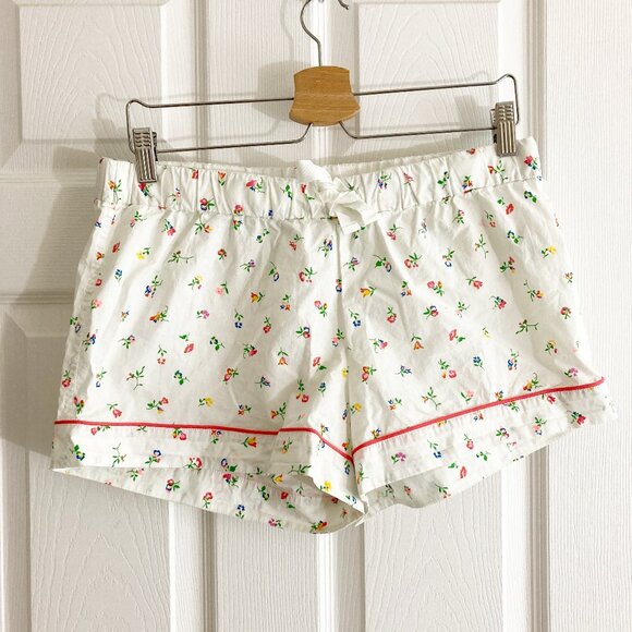 J. Crew 100% Cotton Floral PJ Shorts Size S - Picture 1 of 5